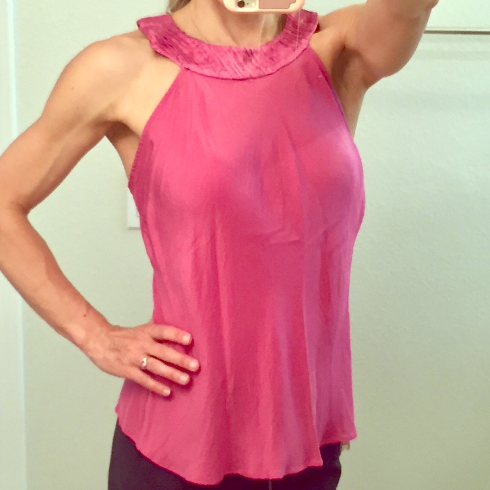 Silk blouse.